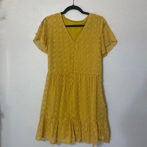 Yellow polyester sundress